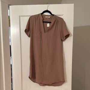 Women's Brown Short Sleeve Top